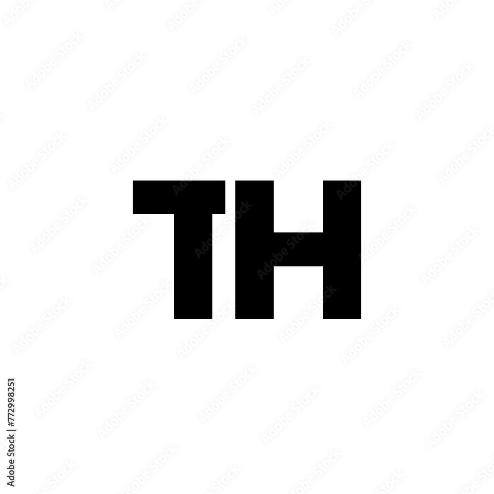 Letter T and H, TH logo design template. Minimal monogram initial based logotype. Letter T and H, TH logo design template. Minimal monogram initial based logotype.