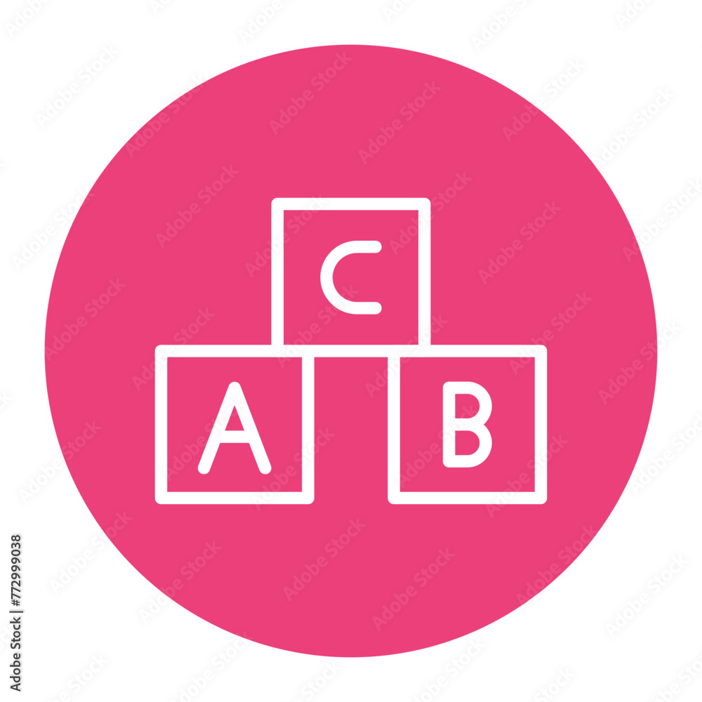 Alphabet Blocks icon vector image. Can be used for Daycare. Alphabet Blocks icon vector image. Can be used for Daycare.