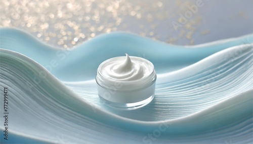 クリーム　テクスチャ　コスメ　美容　背景　フレーム