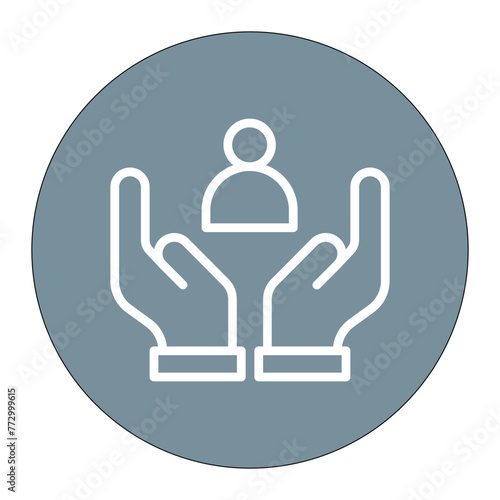 Respite Care icon vector image. Can be used for Elderly Care.