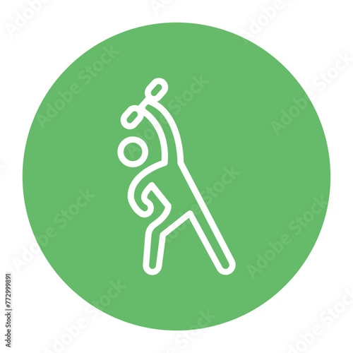 Exercise icon vector image. Can be used for Cardiology.