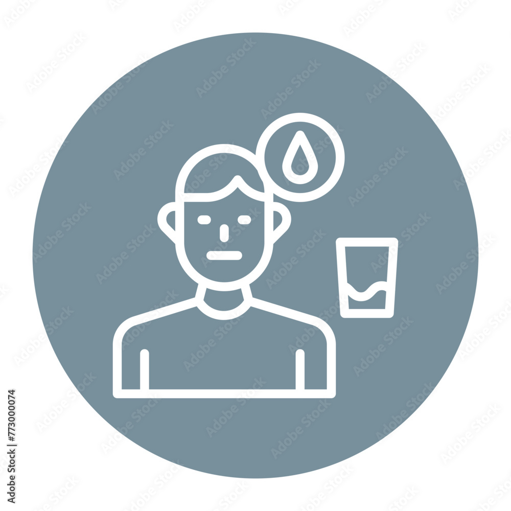 Thirst icon vector image. Can be used for Water Crisis. Thirst icon vector image. Can be used for Water Crisis.
