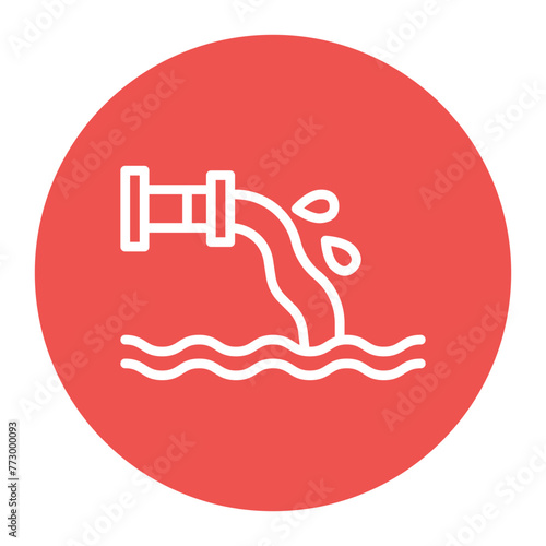 Wastewater icon vector image. Can be used for Water Crisis.