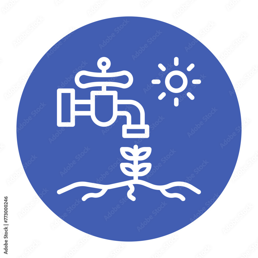 Water Stress icon vector image. Can be used for Water Crisis. Water Stress icon vector image. Can be used for Water Crisis.