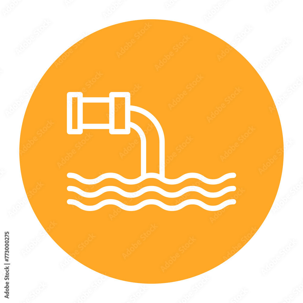 Discharge icon vector image. Can be used for Water Treatment. Discharge icon vector image. Can be used for Water Treatment.
