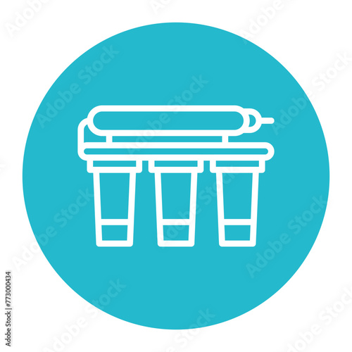 Reverse Osmosis icon vector image. Can be used for Water Treatment.