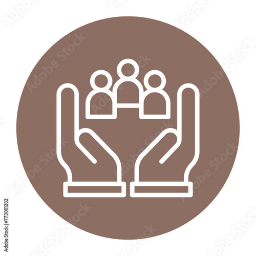 Support Group icon vector image. Can be used for Tuberculosis.