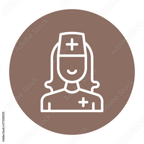 Nurse icon vector image. Can be used for Tuberculosis.