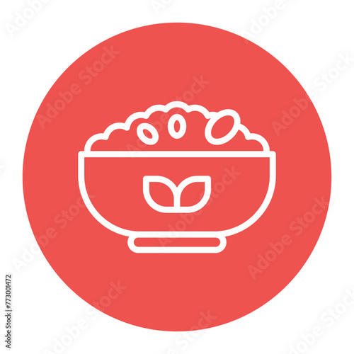 Granola icon vector image. Can be used for Brunch.