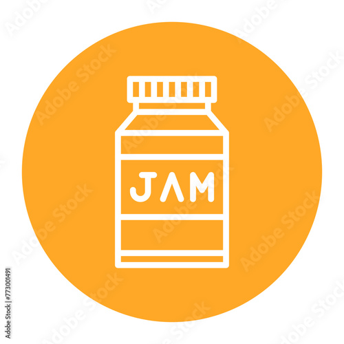 Jam Jar icon vector image. Can be used for Brunch.