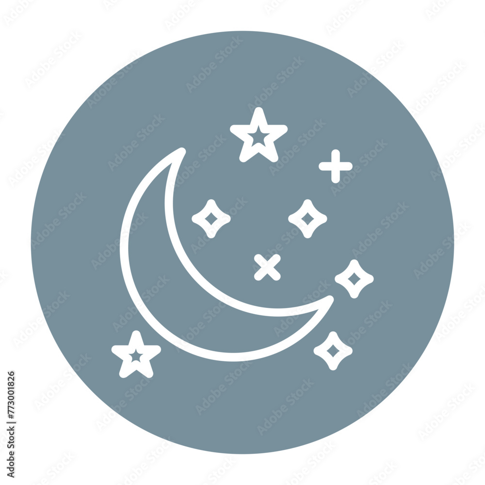 Night Sky icon vector image. Can be used for Islamic New Year. Night Sky icon vector image. Can be used for Islamic New Year.