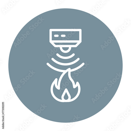 Flame Sensor icon vector image. Can be used for Sensors.