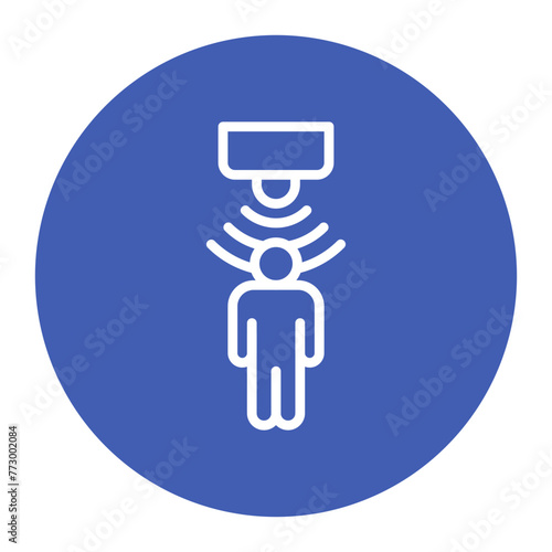 Presence Sensor icon vector image. Can be used for Sensors.