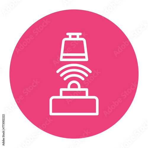 Weight Sensor icon vector image. Can be used for Sensors.