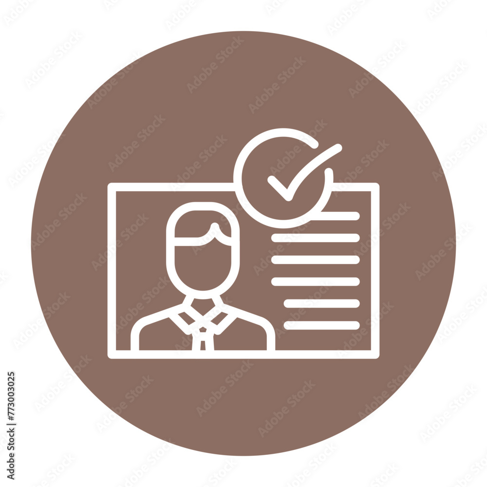 Account Verification icon vector image. Can be used for Business Audit. Account Verification icon vector image. Can be used for Business Audit.
