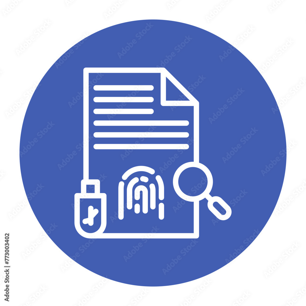 Evidence icon vector image. Can be used for Legal Services. Evidence icon vector image. Can be used for Legal Services.