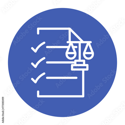 Legal Rights icon vector image. Can be used for Legal Services.
