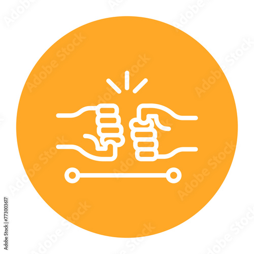Counter Protest icon vector image. Can be used for Protesting and Civil Disobedience.