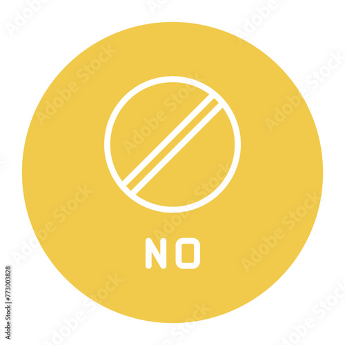 No icon vector image. Can be used for Protesting and Civil Disobedience.