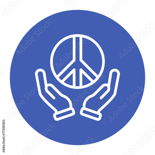 Peaceful icon vector image. Can be used for Protesting and Civil Disobedience.