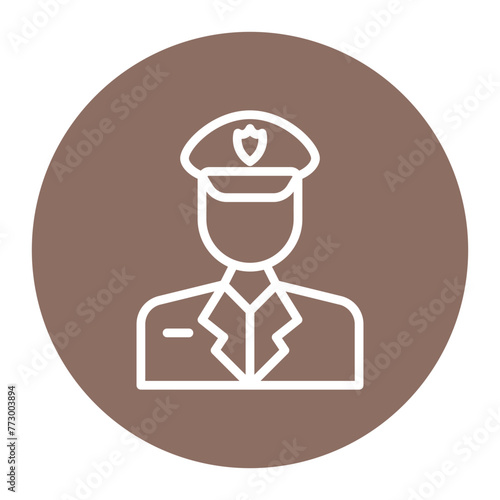 Police icon vector image. Can be used for Protesting and Civil Disobedience.