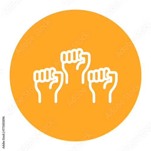 Protest icon vector image. Can be used for Protesting and Civil Disobedience.