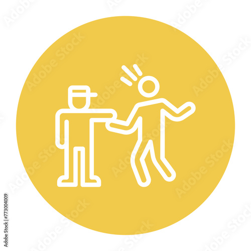 Violent icon vector image. Can be used for Protesting and Civil Disobedience.