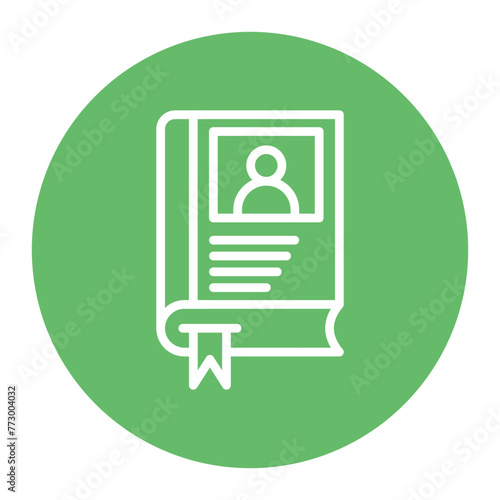 Autobiography icon vector image. Can be used for Literature.