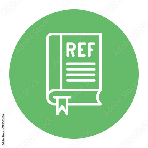 Reference icon vector image. Can be used for Literature.