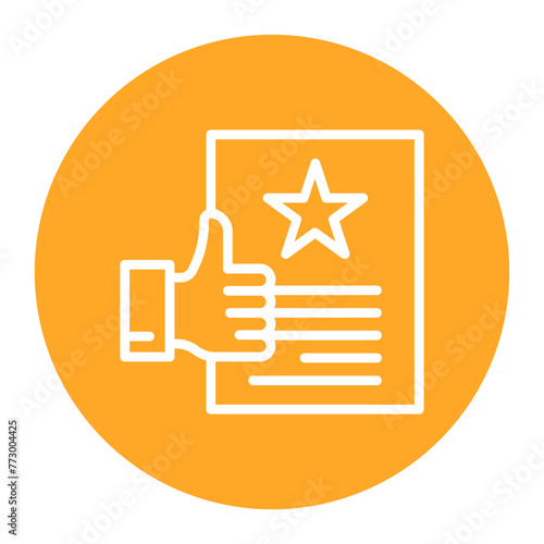 Recommendation icon vector image. Can be used for Literature.