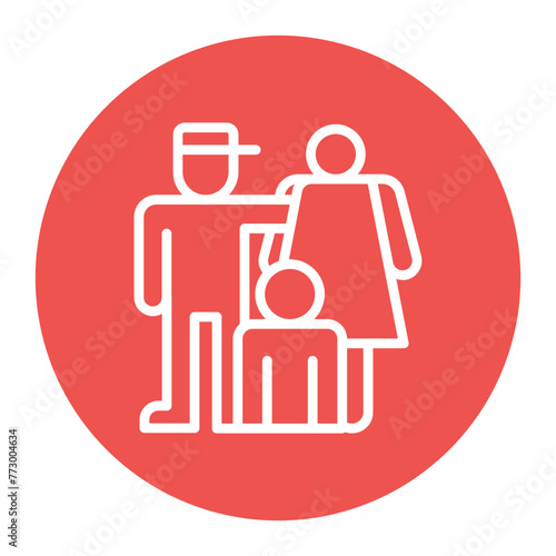 Family icon vector image. Can be used for Lifestyles.