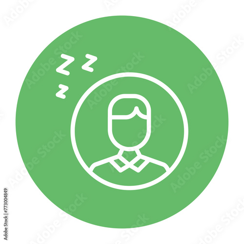Lazy icon vector image. Can be used for Lifestyles.