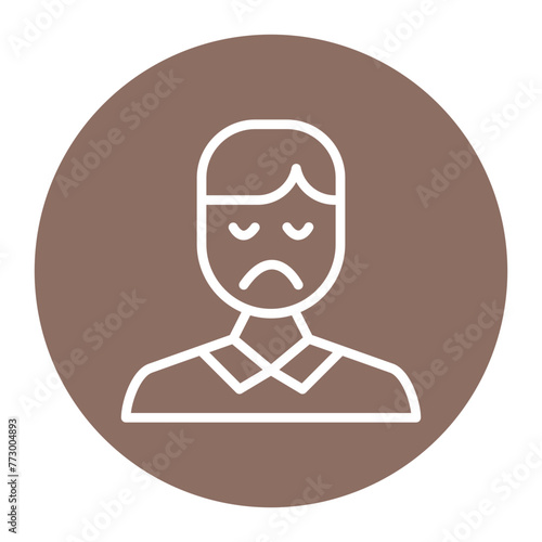 Sad icon vector image. Can be used for Lifestyles.