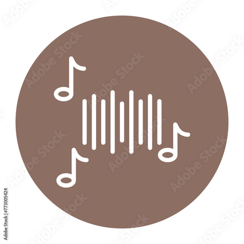 Music icon vector image. Can be used for Filmmaking.