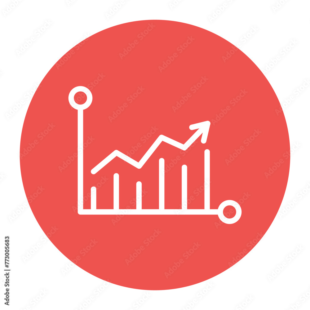 Growth Graph icon vector image. Can be used for Achievements. Growth Graph icon vector image. Can be used for Achievements.