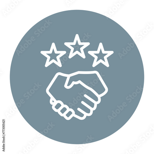 Dedication icon vector image. Can be used for Achievements.