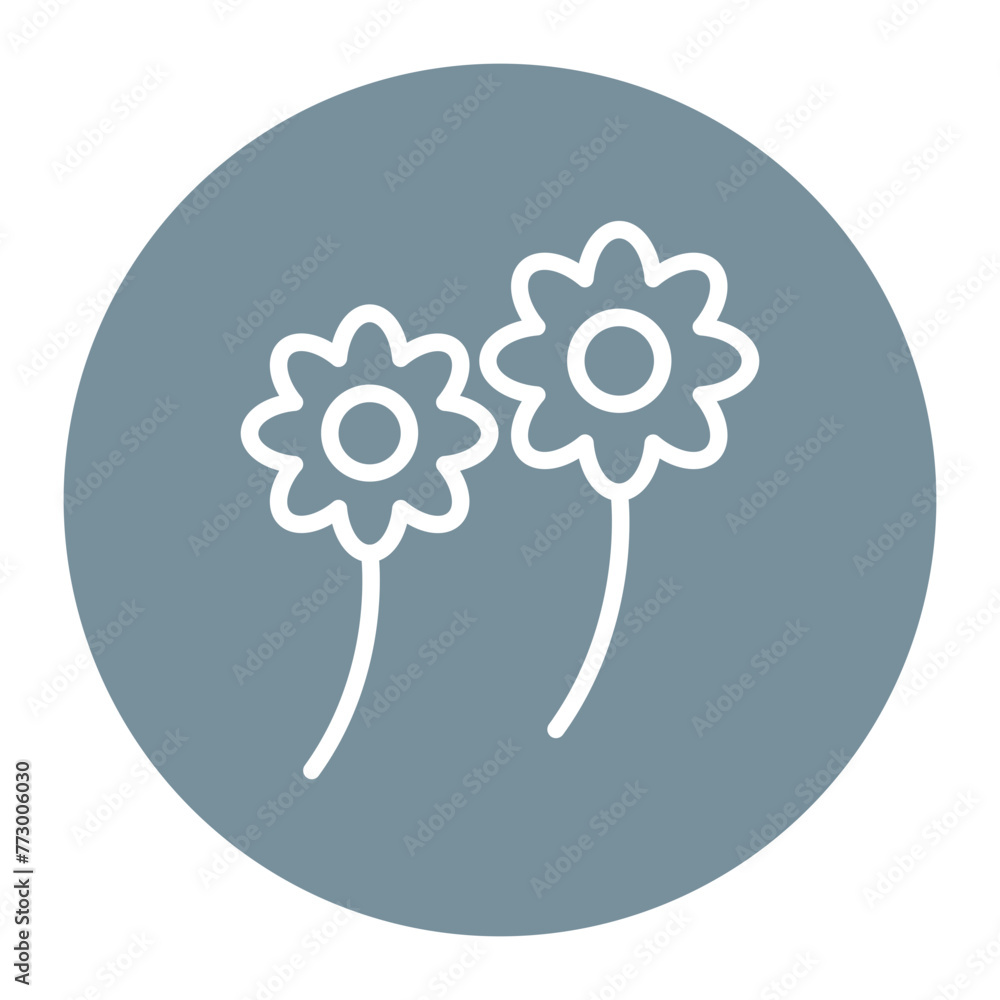 Flowers icon vector image. Can be used for Award Events. Flowers icon vector image. Can be used for Award Events.