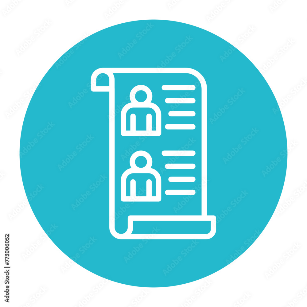 Guest List icon vector image. Can be used for Award Events. Guest List icon vector image. Can be used for Award Events.