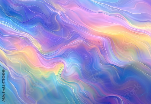 Colorful Waves of the Ocean Generative AI