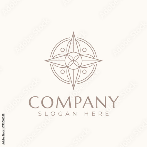 Compass Minimal Bohemian Line logo