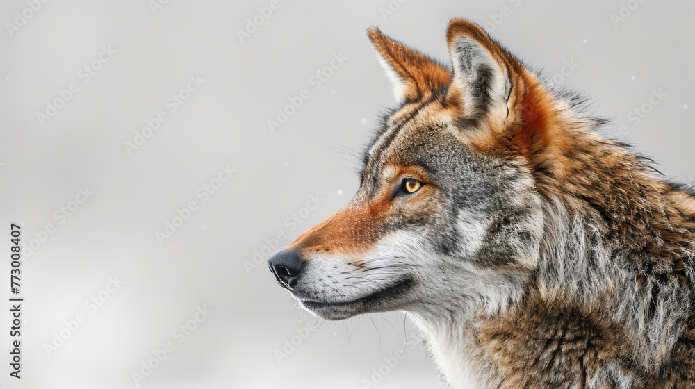 Fototapeta premium near extinction fox , World Habitat wildlife day, world day of endangered species, world Forest and biodiversity. Earth Day or World Wildlife, Biodiversity. Environmental protection.