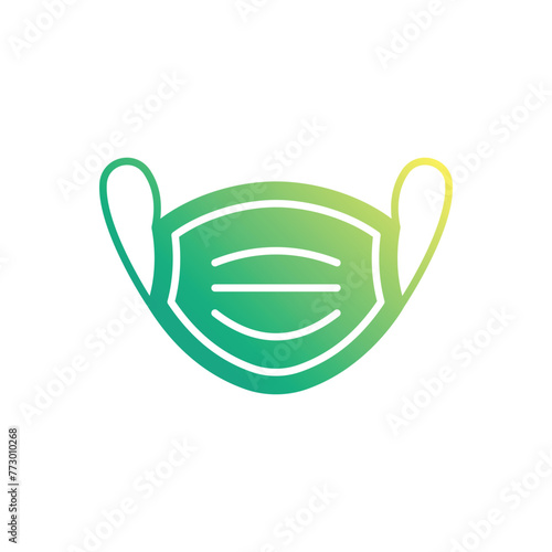 Gradient Color Facemask vector icon
