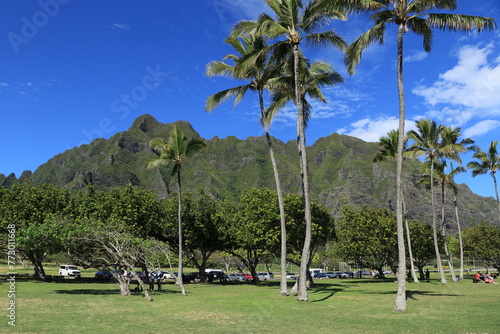 mountain ranges on Oahu, Hawaii