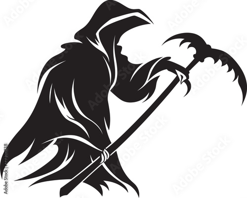 Wallpaper Mural Harvest of Souls Scythe Graphic Logo Crows Watch Death Vector Design Torontodigital.ca