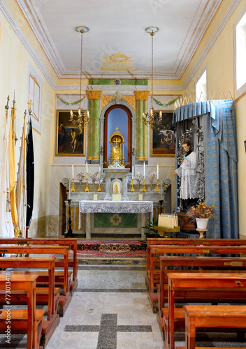 interior church of san luigi 26 September 2023 Presicce acquarica Italy photo
