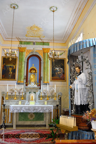 interior church of san luigi 26 September 2023 Presicce acquarica Italy photo