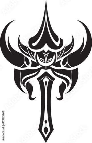 Titans Temptation Iconic Axe Emblem Barbaric Butcher Battle Axe Vector Graphic