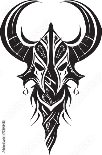 Barbaric Butcher Battle Axe Vector Graphic Mythical Maul Fantasy Axe Emblem Design