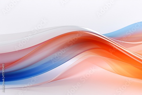 a colorful waves on a white surface
