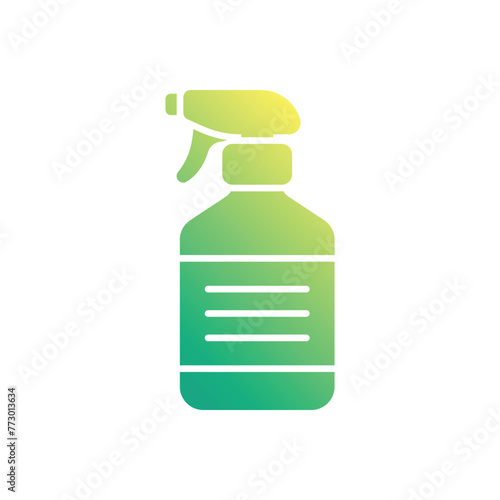 Gradient Color Disinfectant Spray vector icon